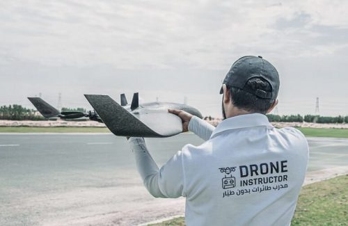 Drone Instructor with Fixed-wing drone Drone Instructor with Fixed-wing drone